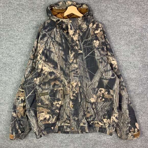 Vintage Columbia Camo Real Tree Jacket Mossy Oak Hunting Outdoor Jacket Sz 2XL T - Picture 1 of 12